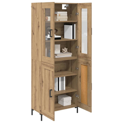 vidaXL Highboard 2 pcs Artisan Oak Engineered Wood