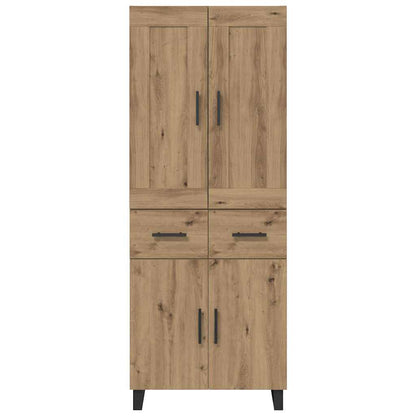 vidaXL Highboard Artisan Oak 69.5 x 34 x 180 cm Engineered Wood