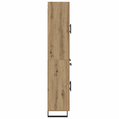 vidaXL Highboard Artisan Oak 69.5 x 34 x 180 cm Engineered Wood
