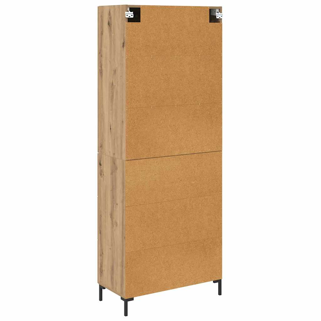 vidaXL Highboard with Drawer 2 pcs Artisan Oak Engineered Wood