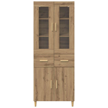 vidaXL Highboard Artisan Oak 69.5 x 34 x 180 cm Engineered Wood