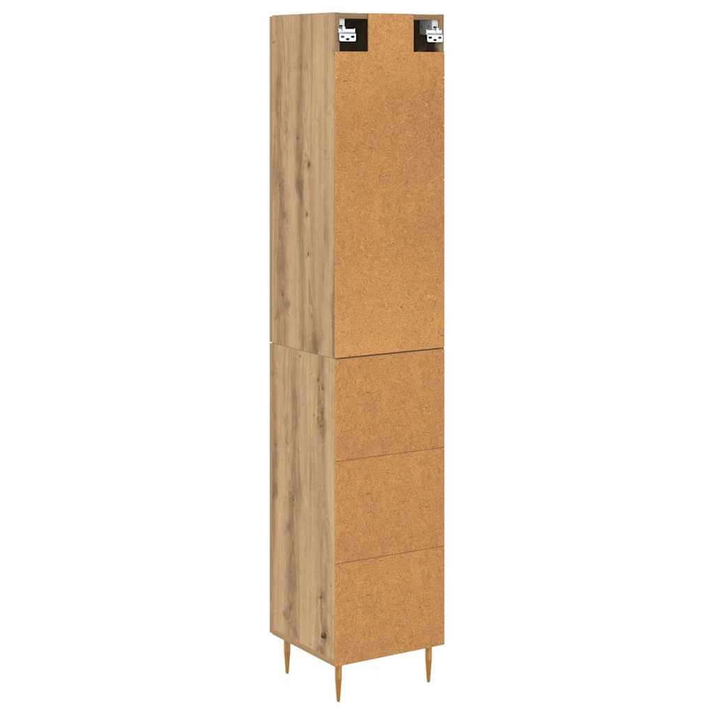 vidaXL Highboard 2 pcs Artisan Oak Engineered Wood