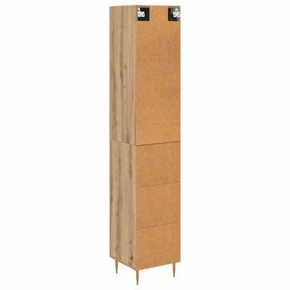 vidaXL Highboard 2 pcs Artisan Oak Engineered Wood