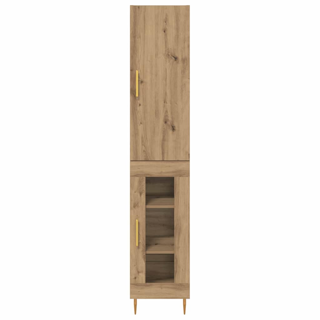 vidaXL Highboard 2 pcs Artisan Oak Engineered Wood