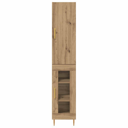 vidaXL Highboard 2 pcs Artisan Oak Engineered Wood