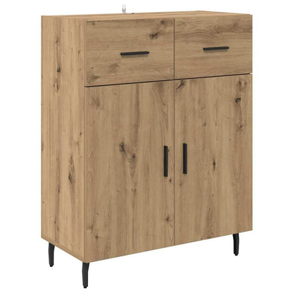 vidaXL Highboard with Drawer Artisan Oak 69.5 x 34 x 180 cm