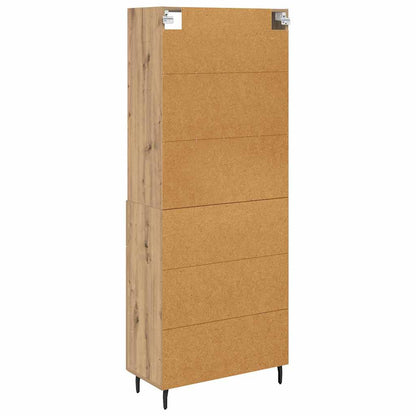 vidaXL Highboard with Drawer Artisan Oak 69.5 x 34 x 180 cm