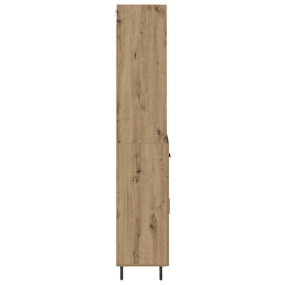 vidaXL Highboard with Drawer Artisan Oak 69.5 x 34 x 180 cm