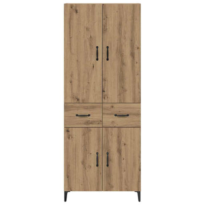 vidaXL Highboard Artisan Oak 69.5 x 34 x 180 cm Engineered Wood