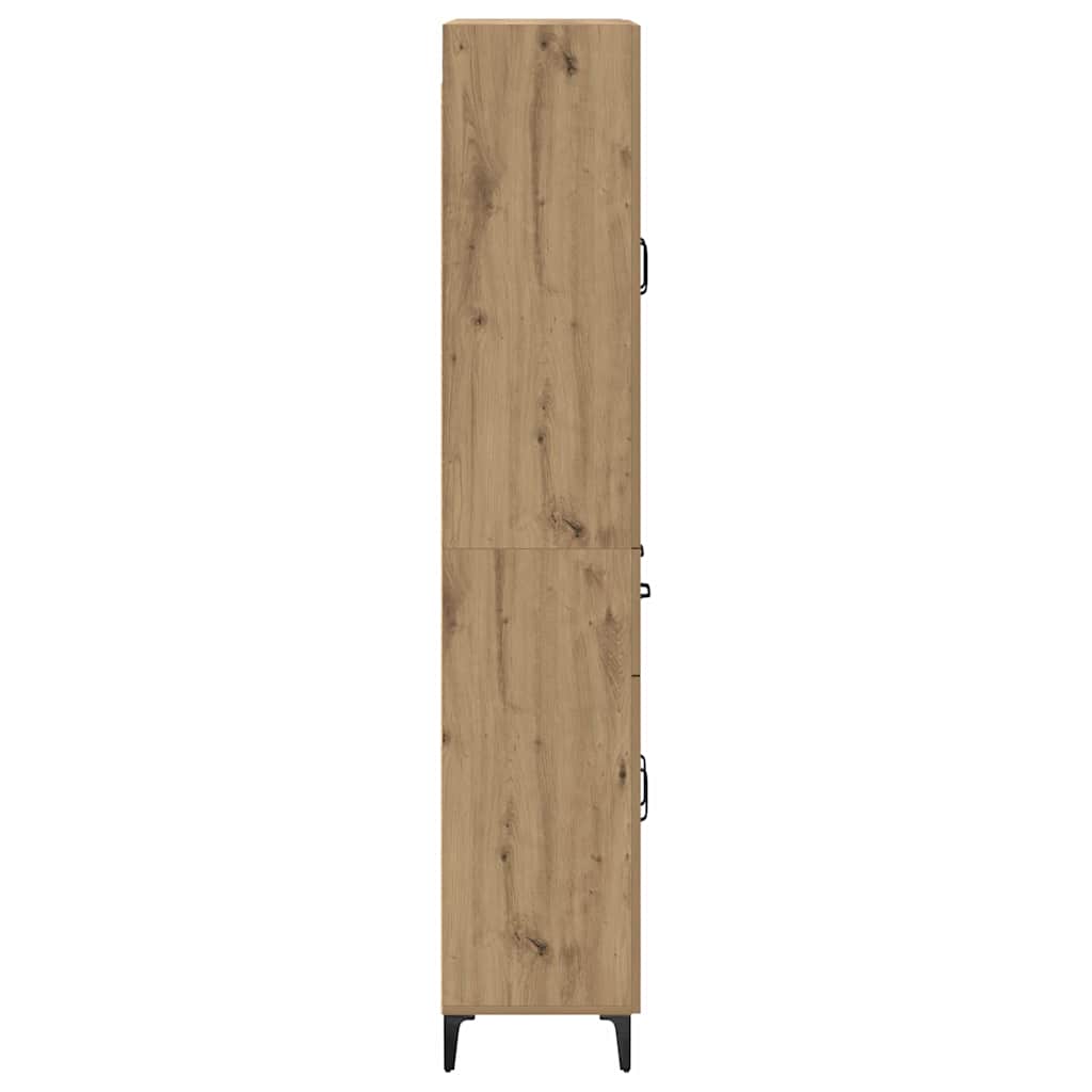 vidaXL Highboard Artisan Oak 69.5 x 34 x 180 cm Engineered Wood