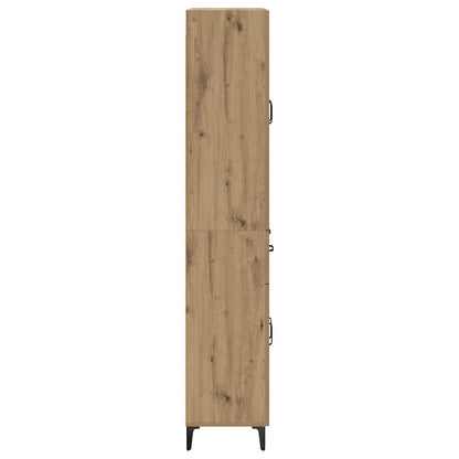 vidaXL Highboard Artisan Oak 69.5 x 34 x 180 cm Engineered Wood