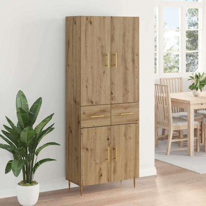 vidaXL Highboard Artisan Oak 69.5 x 34 x 180 cm Engineered Wood