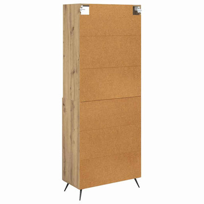 vidaXL Highboard Artisan Oak 69.5 x 34 x 180 cm Engineered Wood
