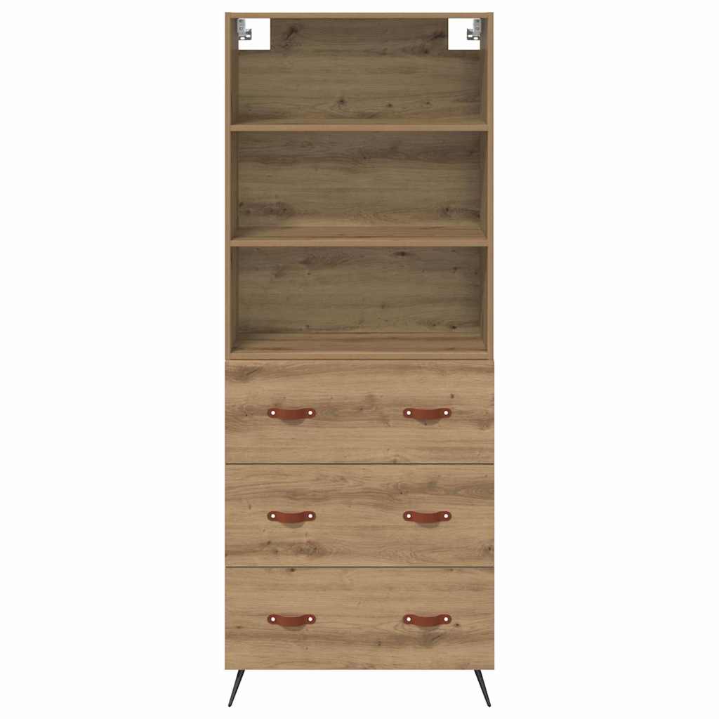 vidaXL Highboard Artisan Oak 69.5 x 34 x 180 cm Engineered Wood
