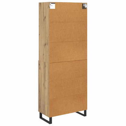 vidaXL Highboard with Drawer 2 pcs Artisan Oak Engineered Wood