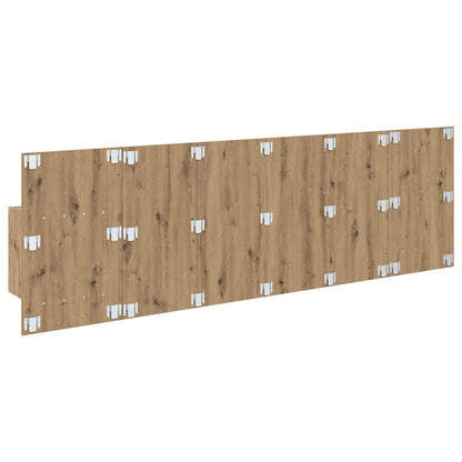 vidaXL Headboard With Cabinet 3 pcs Artisan Oak Engineered Wood