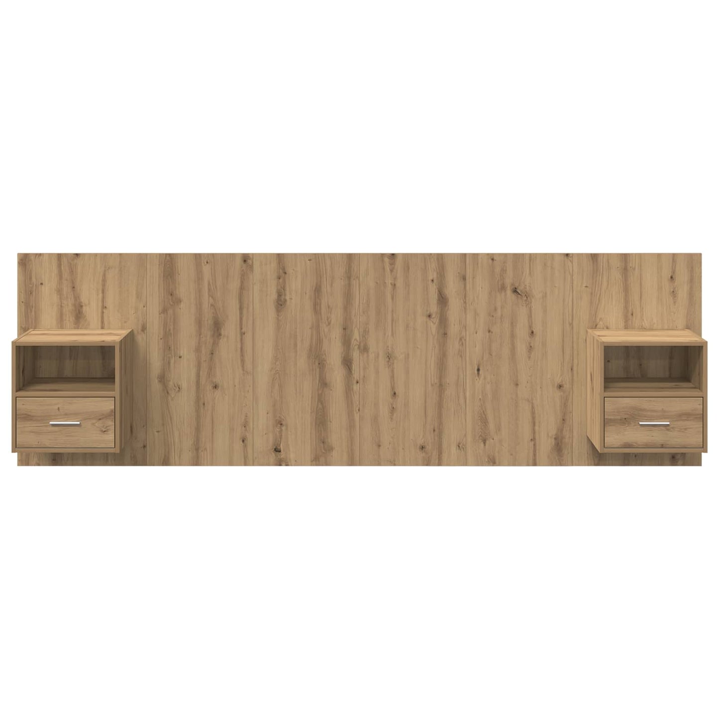 vidaXL Headboard With Cabinet 3 pcs Artisan Oak Engineered Wood