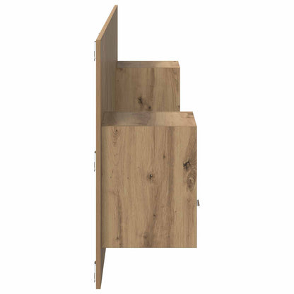vidaXL Headboard With Cabinet 3 pcs Artisan Oak Engineered Wood
