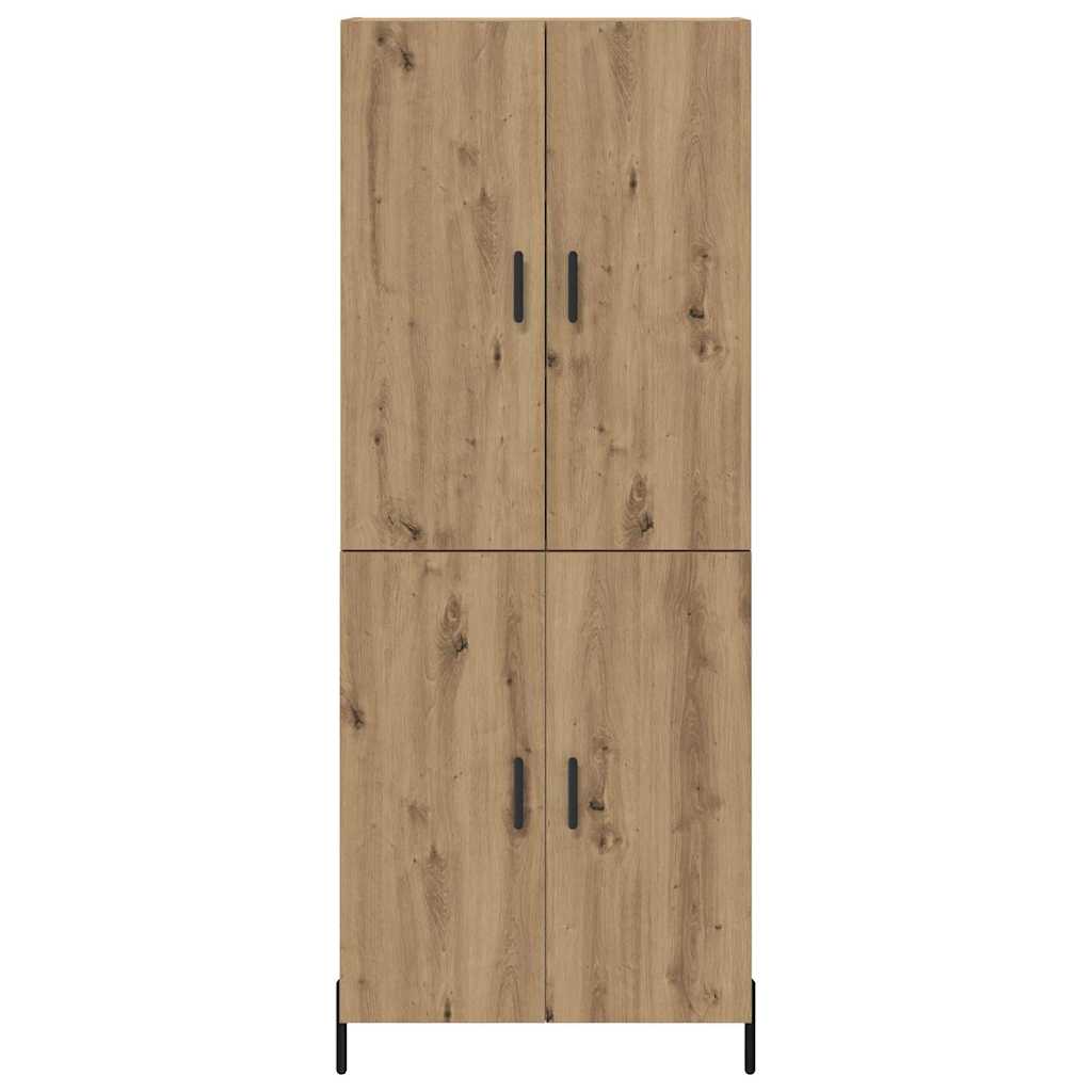 vidaXL Highboard Artisan Oak 69.5 x 34 x 180 cm Engineered Wood