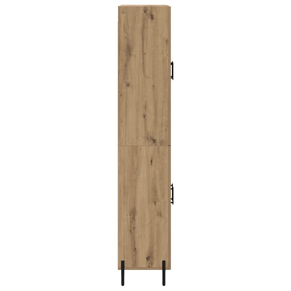 vidaXL Highboard Artisan Oak 69.5 x 34 x 180 cm Engineered Wood