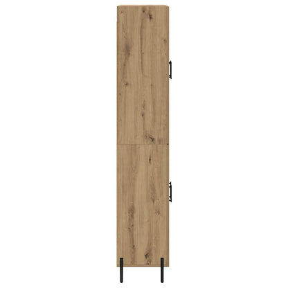 vidaXL Highboard Artisan Oak 69.5 x 34 x 180 cm Engineered Wood