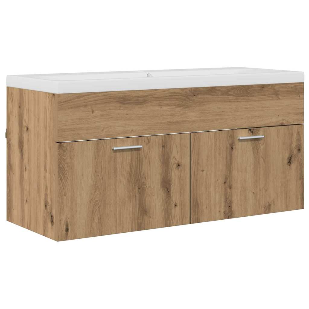 vidaXL Bathroom Cabinet Artisan Oak 100 x 38.5 x 46 cm Engineered Wood