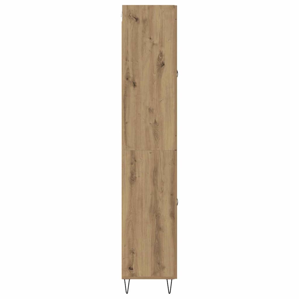 vidaXL Highboard Artisan Oak 69.5 x 34 x 180 cm Engineered Wood