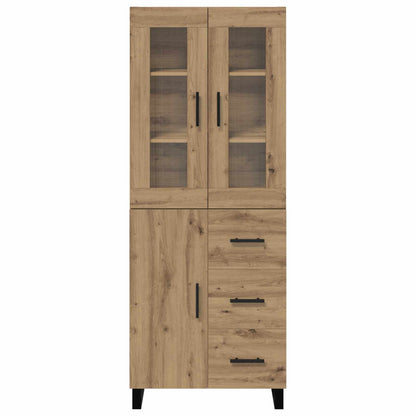 vidaXL Highboard with Drawer 2 pcs Artisan Oak Engineered Wood