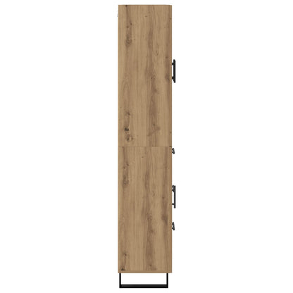 vidaXL Highboard with Drawer 2 pcs Artisan Oak Engineered Wood