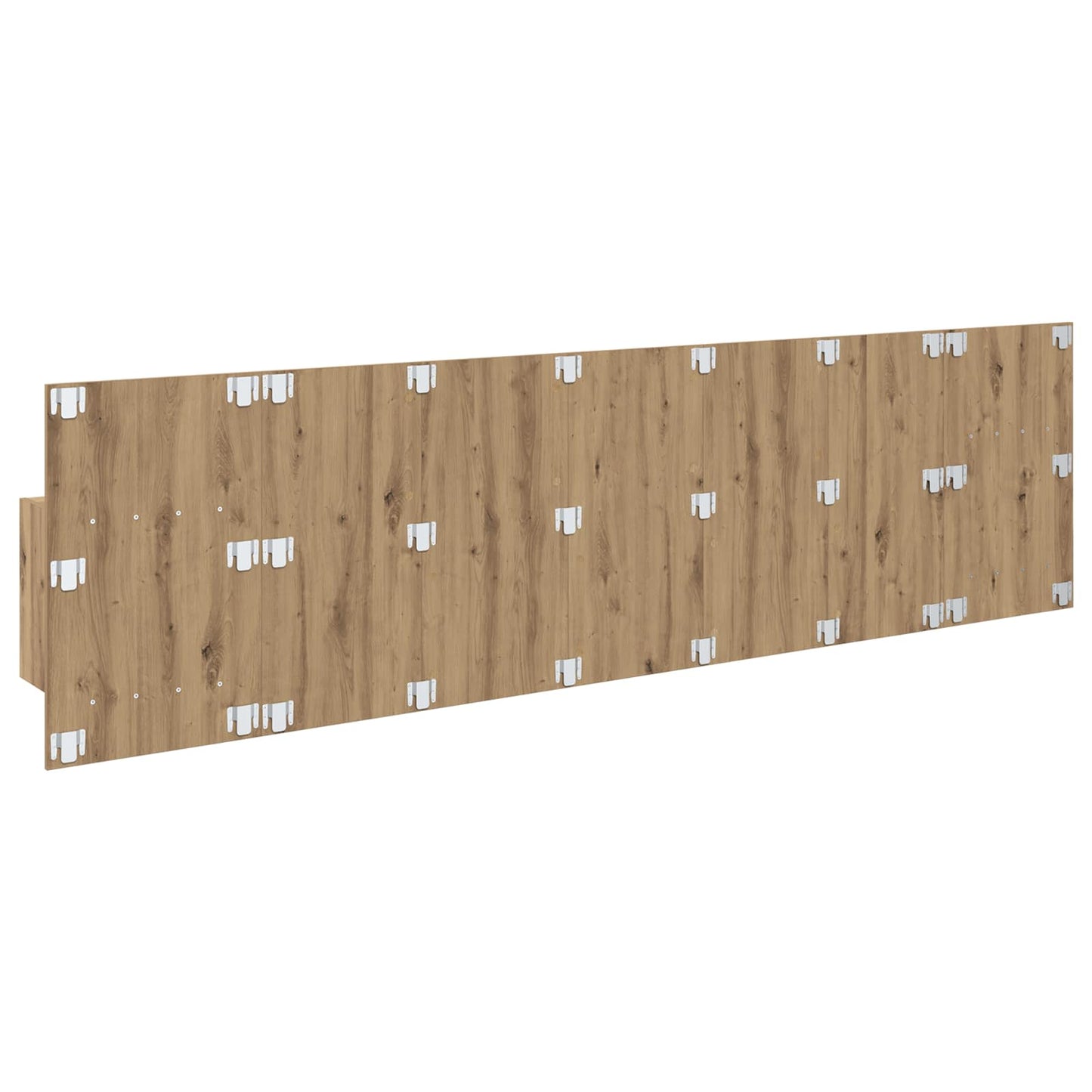 vidaXL Headboard With Cabinet 3 pcs Artisan Oak Engineered Wood
