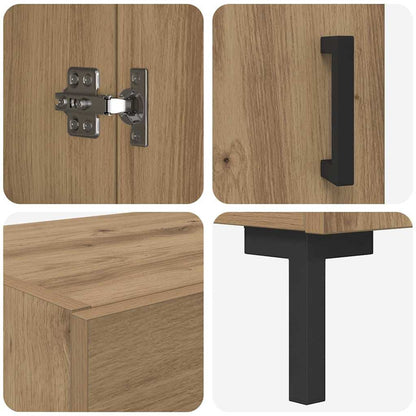 vidaXL Highboard 2 pcs Artisan Oak 69.5 x 34 x 180 cm Engineered Wood