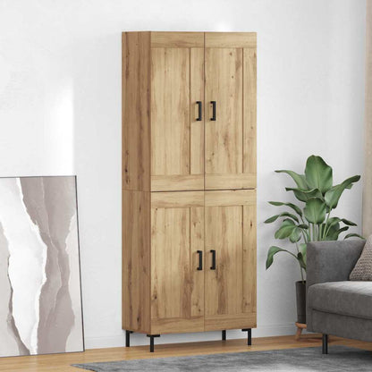 vidaXL Highboard 2 pcs Artisan Oak 69.5 x 34 x 180 cm Engineered Wood