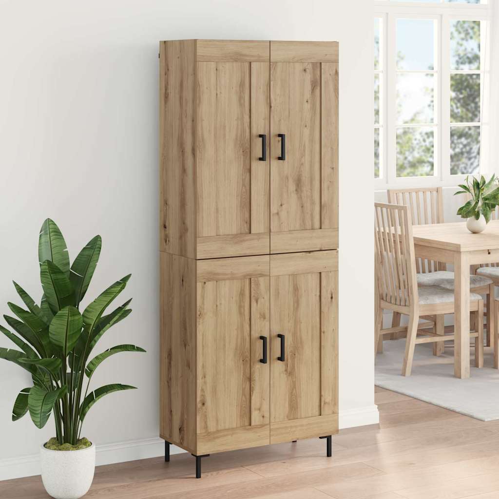 vidaXL Highboard 2 pcs Artisan Oak 69.5 x 34 x 180 cm Engineered Wood