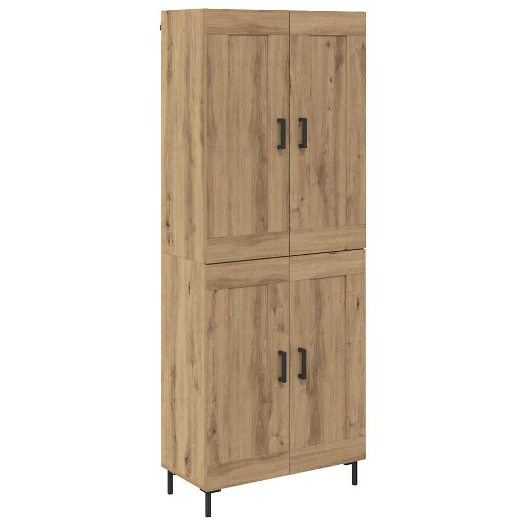 vidaXL Highboard 2 pcs Artisan Oak 69.5 x 34 x 180 cm Engineered Wood