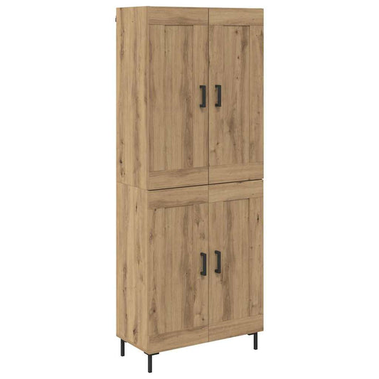 vidaXL Highboard 2 pcs Artisan Oak 69.5 x 34 x 180 cm Engineered Wood