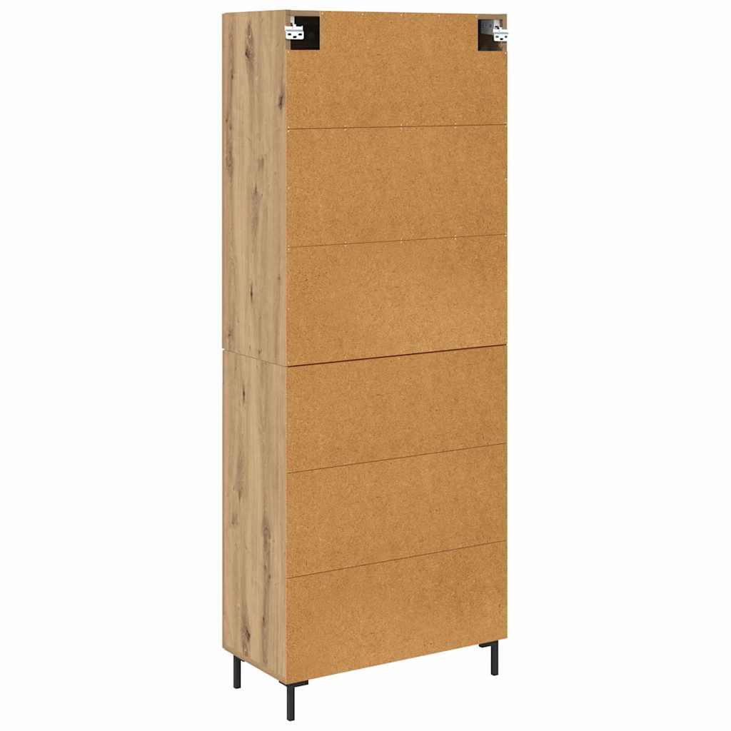 vidaXL Highboard 2 pcs Artisan Oak 69.5 x 34 x 180 cm Engineered Wood