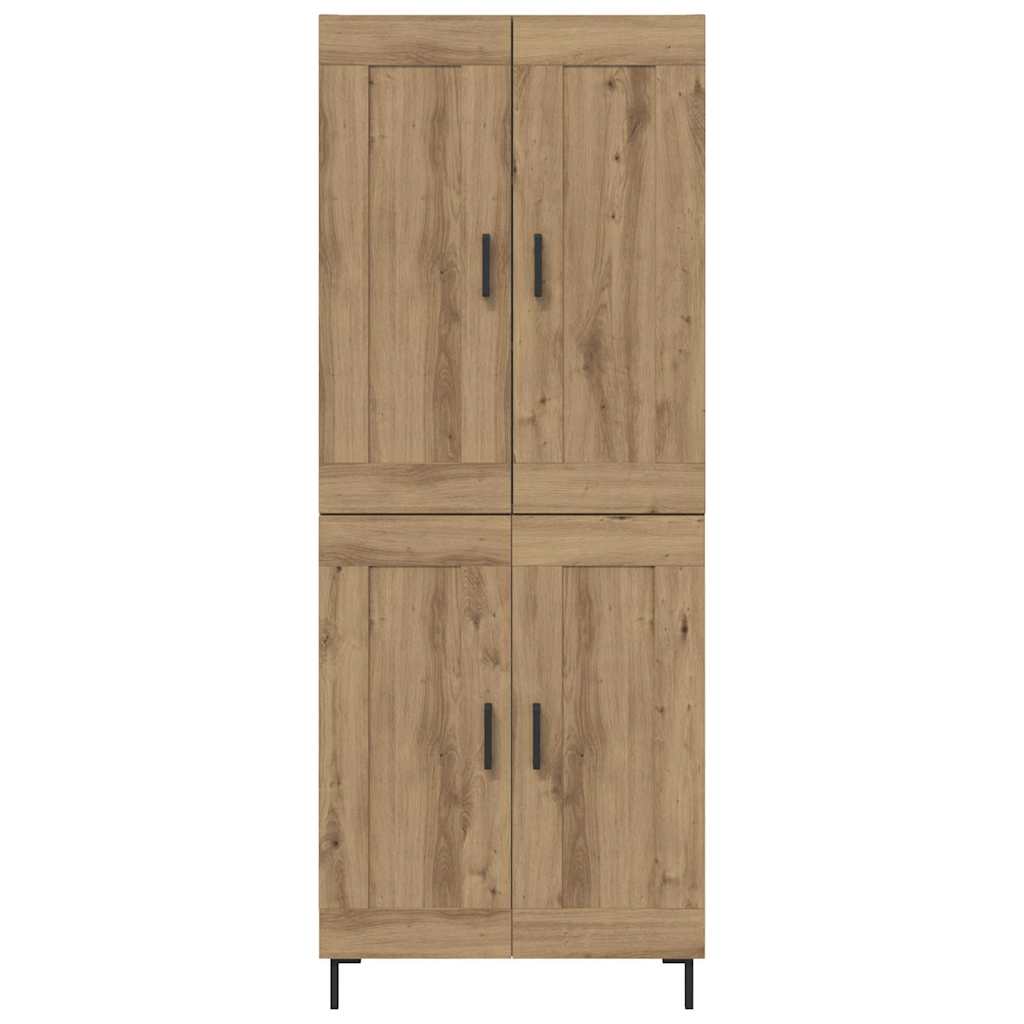 vidaXL Highboard 2 pcs Artisan Oak 69.5 x 34 x 180 cm Engineered Wood