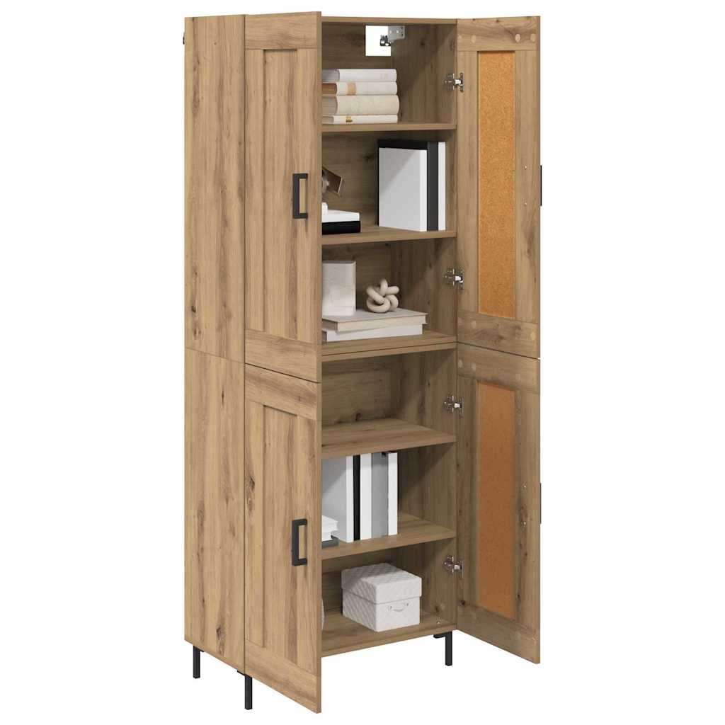 vidaXL Highboard 2 pcs Artisan Oak 69.5 x 34 x 180 cm Engineered Wood