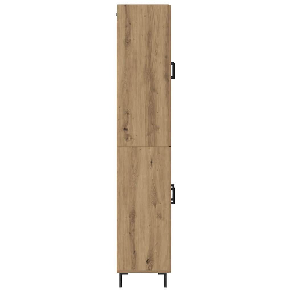 vidaXL Highboard 2 pcs Artisan Oak 69.5 x 34 x 180 cm Engineered Wood