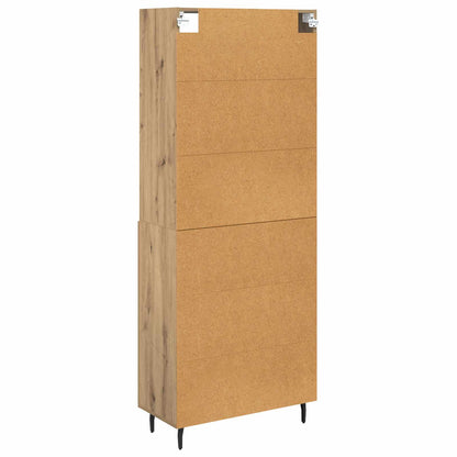 vidaXL Highboard Artisan Oak 69.5 x 34 x 180 cm
