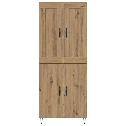 vidaXL Highboard Artisan Oak 69.5 x 34 x 180 cm Engineered Wood