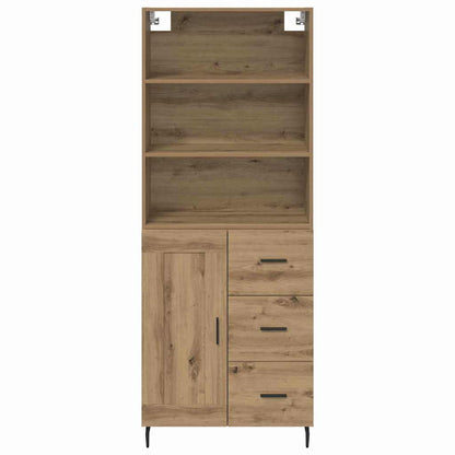 vidaXL Highboard with Drawer Artisan Oak 69.5 x 34 x 180 cm