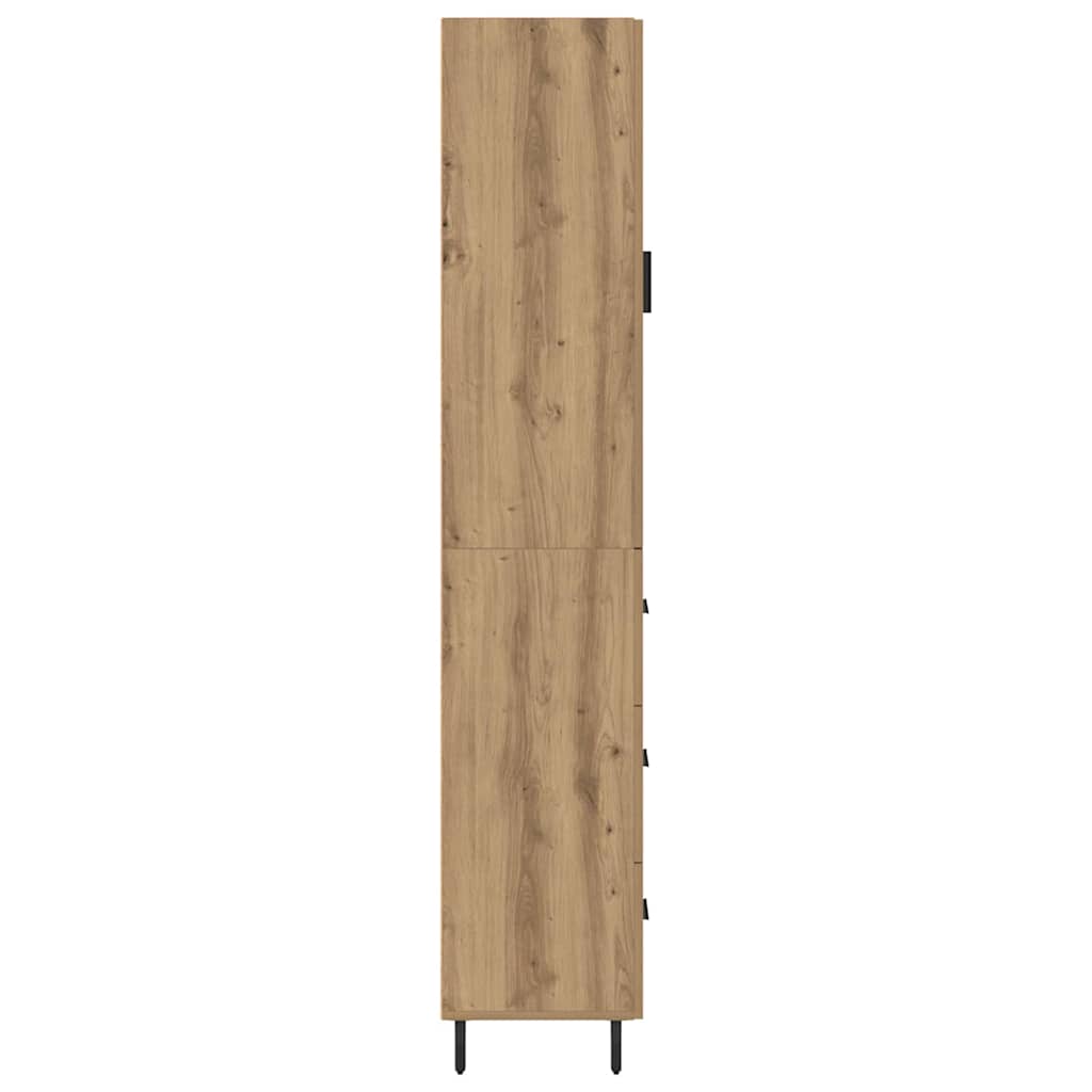 vidaXL Highboard Artisan Oak 34.5 x 34 x 180 cm Engineered Wood