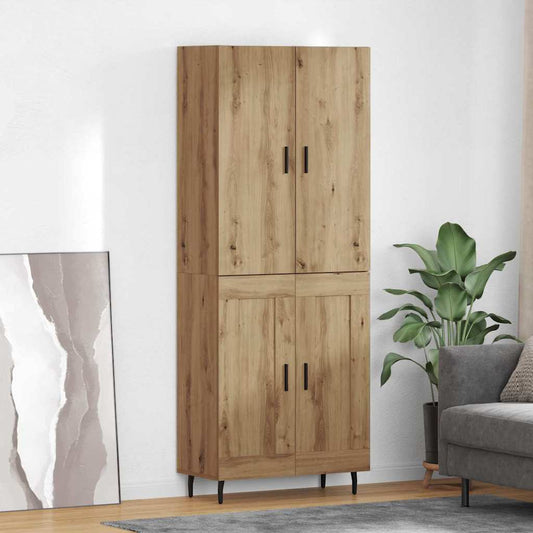 vidaXL Highboard 2 pcs Artisan Oak 69.5 x 34 x 180 cm Engineered Wood