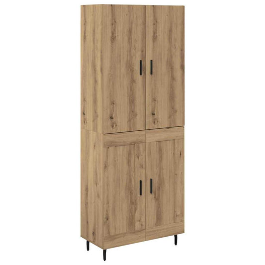 vidaXL Highboard 2 pcs Artisan Oak 69.5 x 34 x 180 cm Engineered Wood