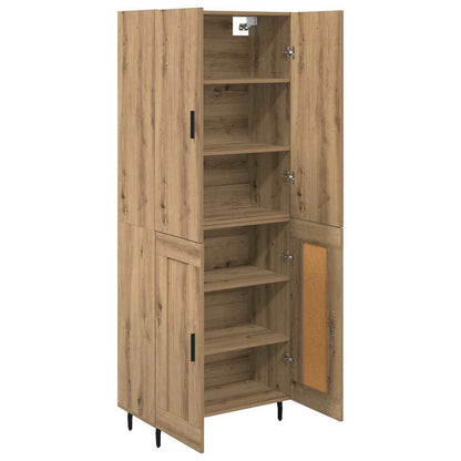 vidaXL Highboard 2 pcs Artisan Oak 69.5 x 34 x 180 cm Engineered Wood
