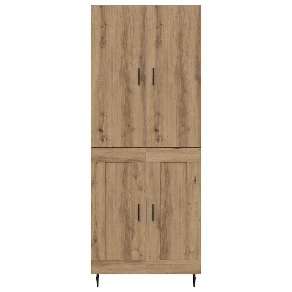 vidaXL Highboard 2 pcs Artisan Oak 69.5 x 34 x 180 cm Engineered Wood