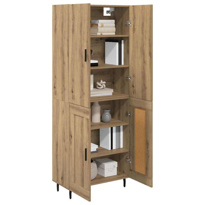 vidaXL Highboard 2 pcs Artisan Oak 69.5 x 34 x 180 cm Engineered Wood