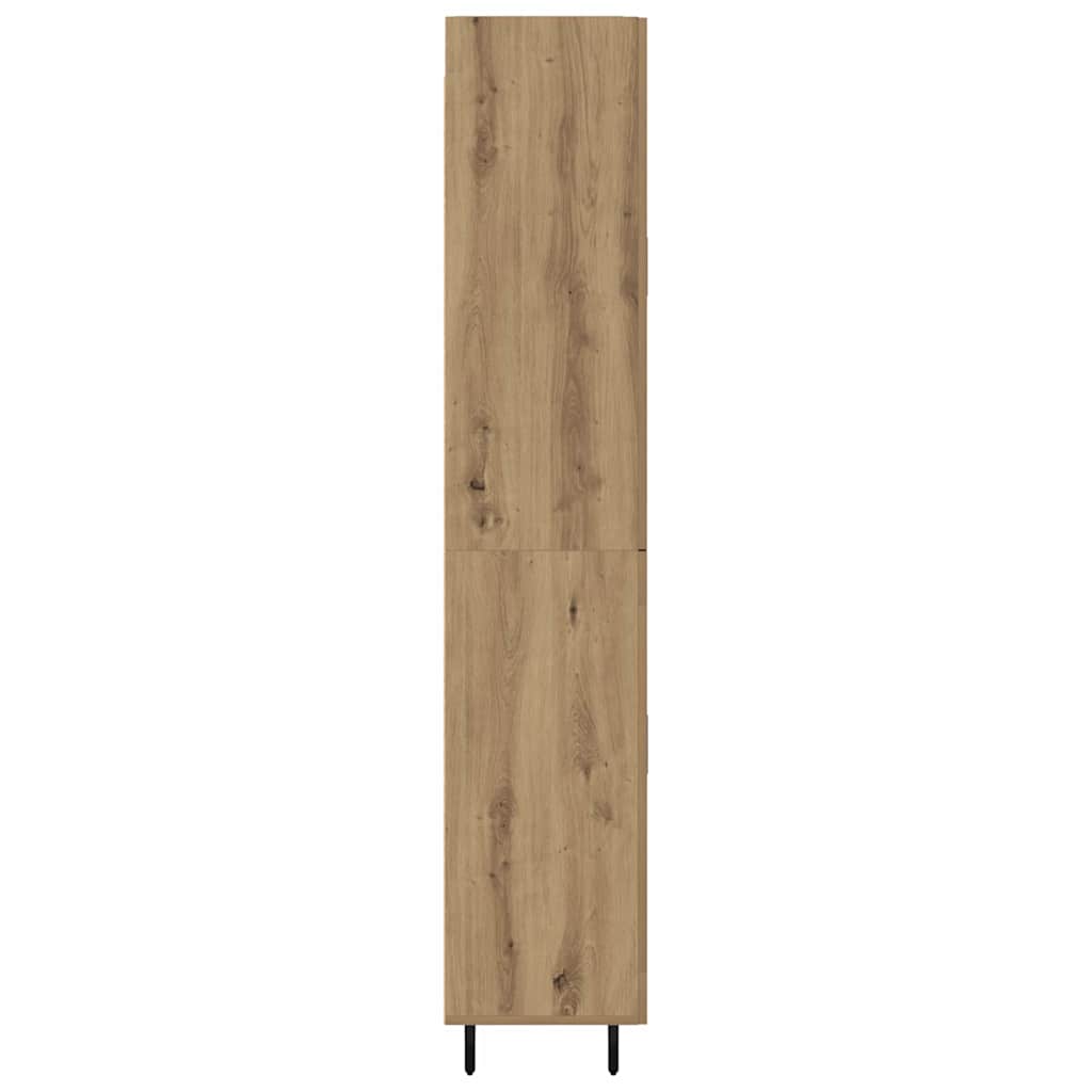 vidaXL Highboard 2 pcs Artisan Oak 69.5 x 34 x 180 cm Engineered Wood