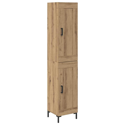 vidaXL Highboard Artisan Oak 34.5 x 34 x 180 cm Engineered Wood